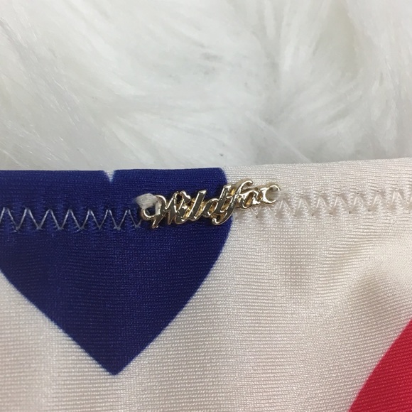 WILDFOX | Rainbow Heart Print Bikini Bottoms-E90 - Picture 6 of 8